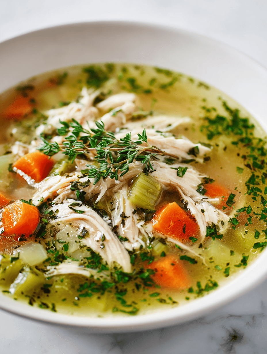 healthy chicken soup recipe