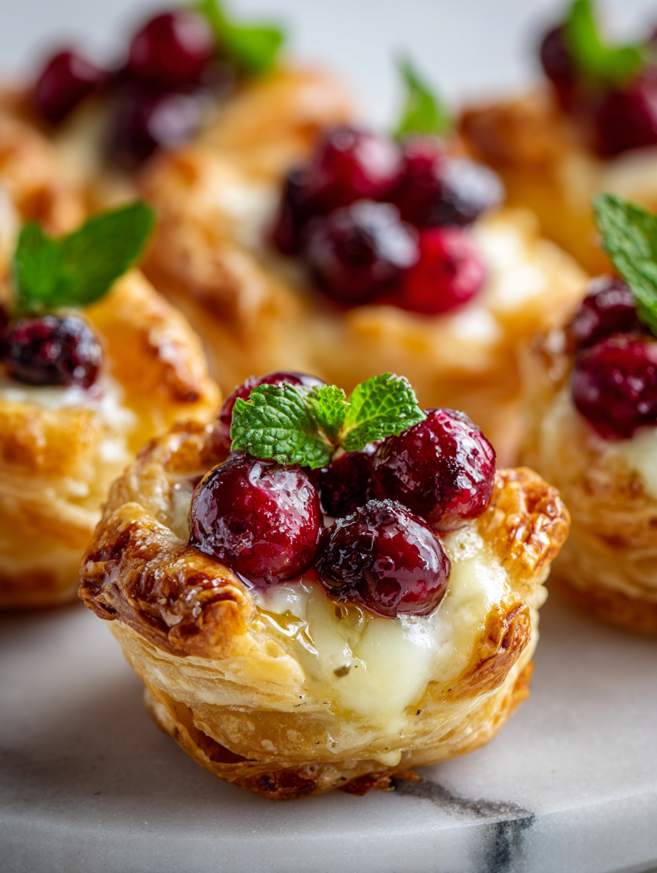 Cranberry Brie Bites Recipe