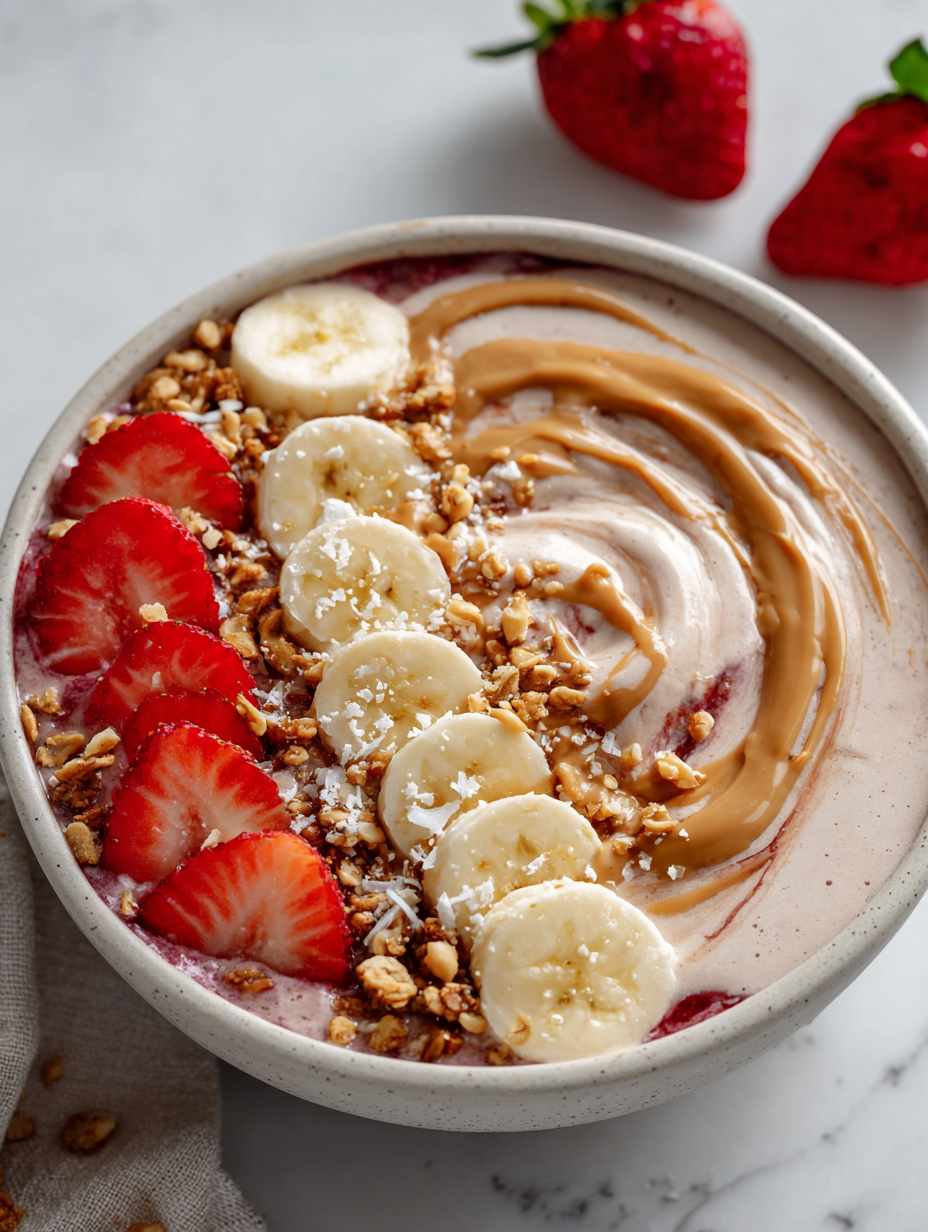 Peanut Butter & Jelly Smoothie Bowl Recipe