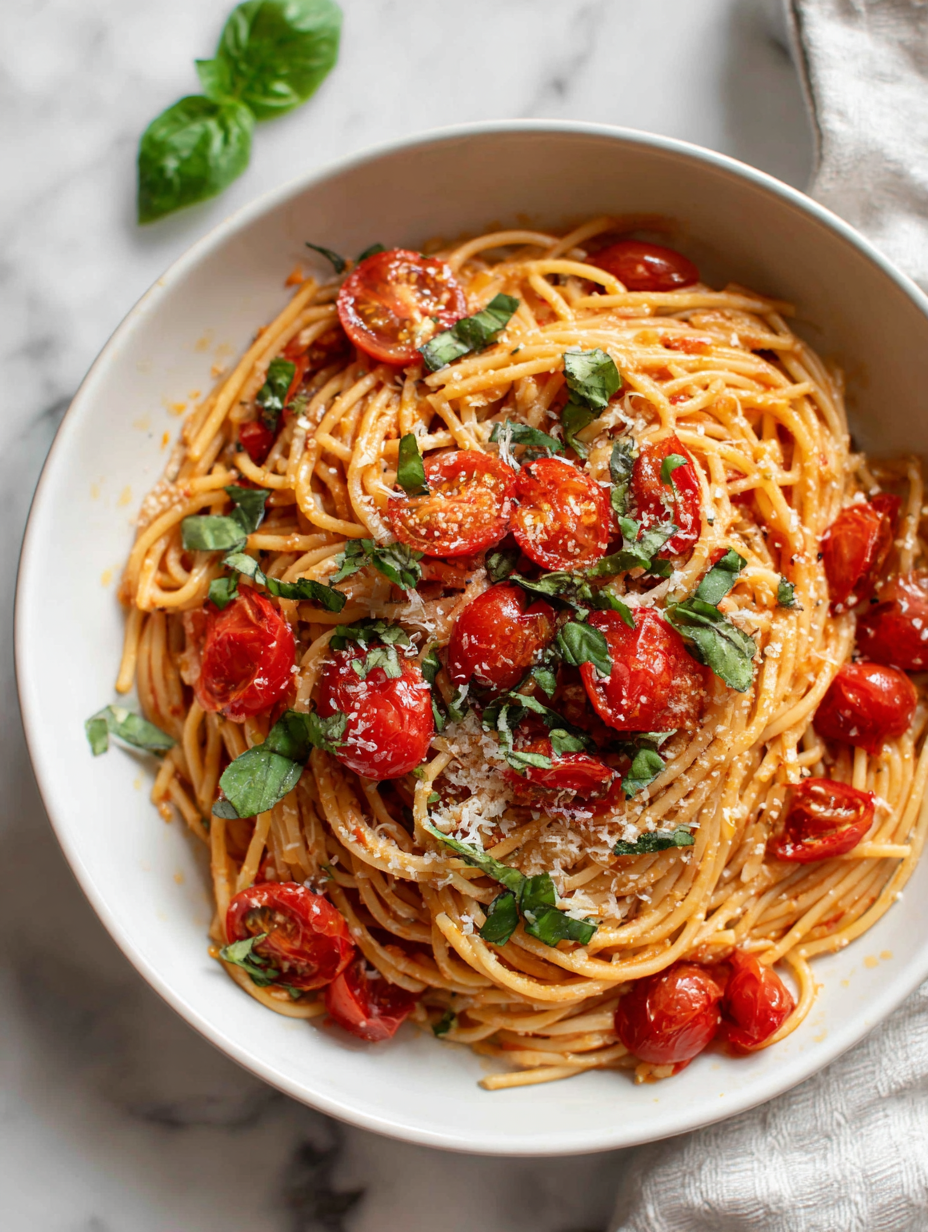 Spaghetti With Tomato And Basil Recipe