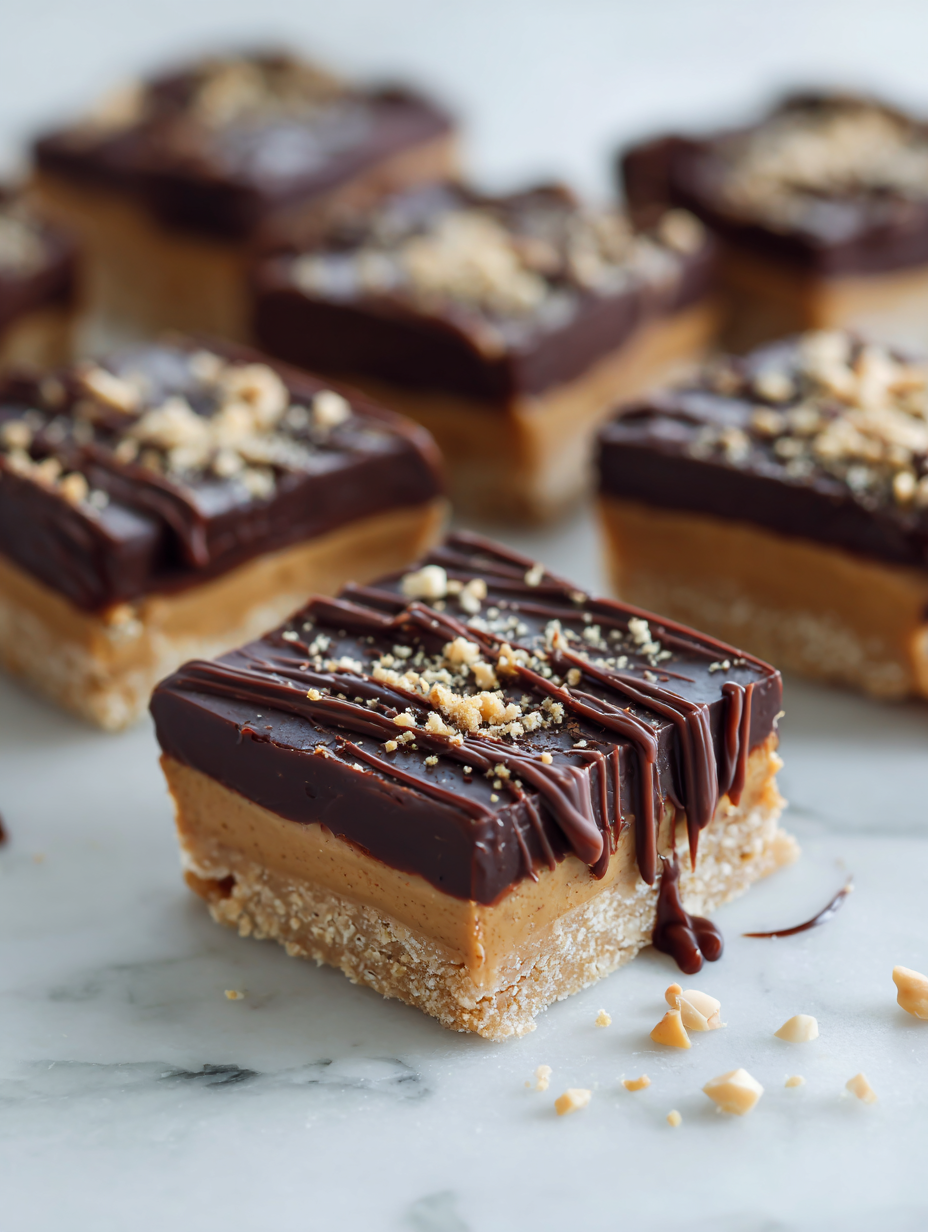 No-bake Peanut Butter Bars Recipe